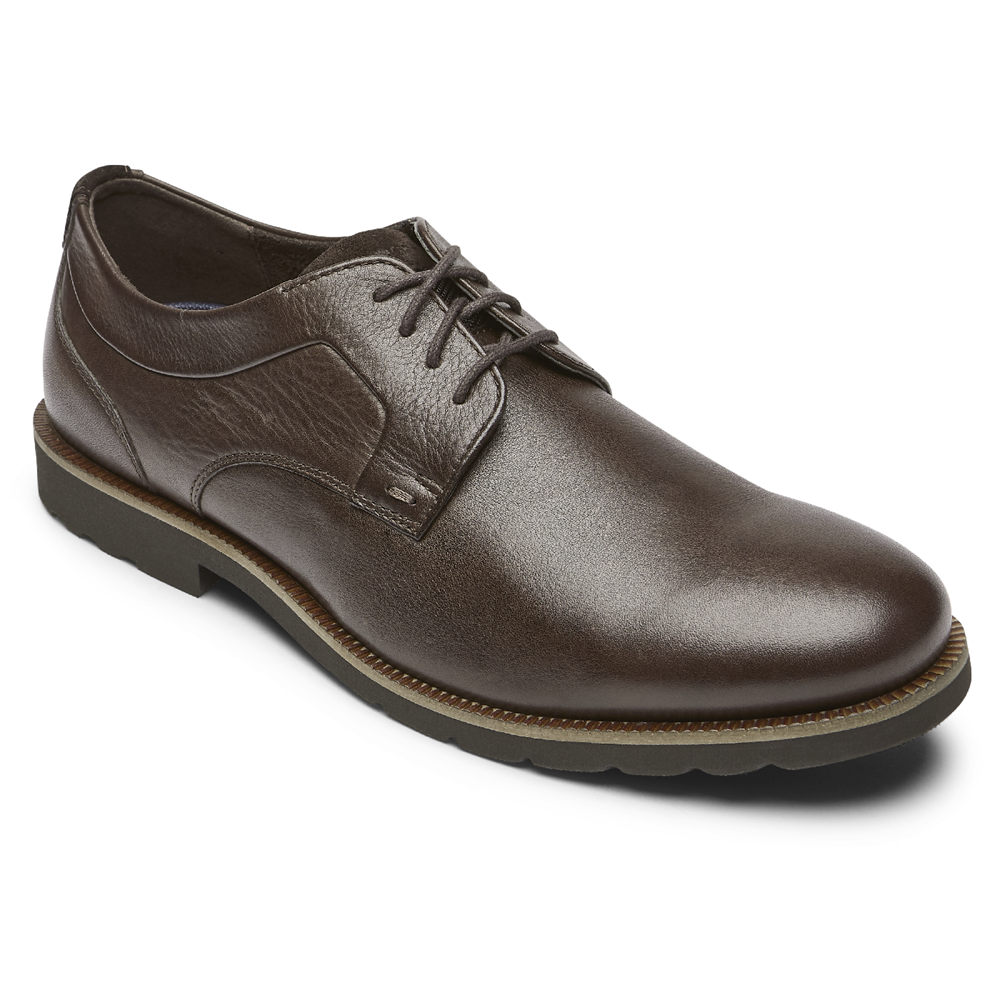 Rockport Oxfords For Mens Dark Brown - Sharp & Ready 2 Plain Toe - FR5694021
